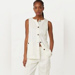 Frank & Oak Relaxed Twill Button Down Vest